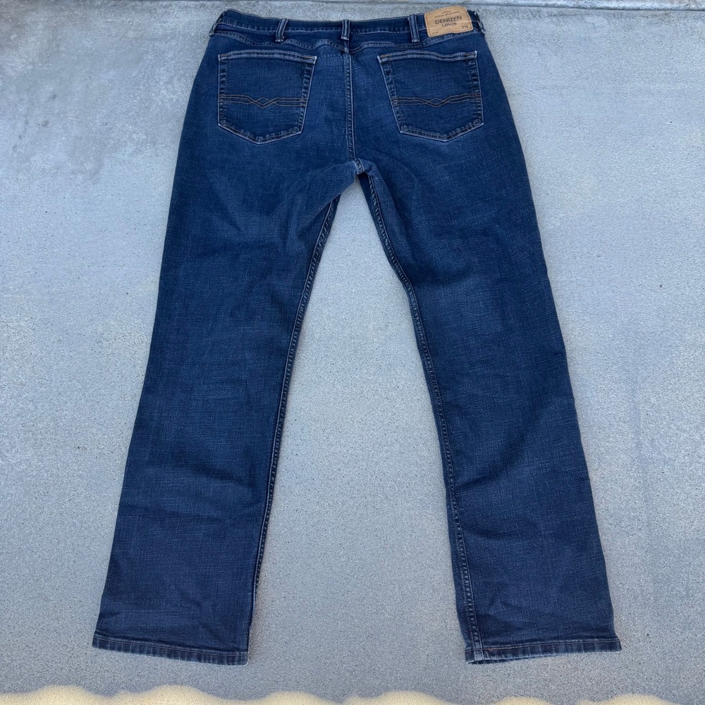 Denizen from Levi's 218 Straight Fit Mens Dark Wash Indigo Jeans 38x32